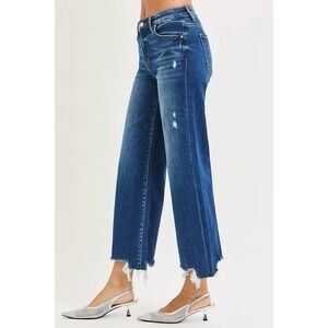 Risen High Rise Crop Wide Leg Jeans 11 NWT